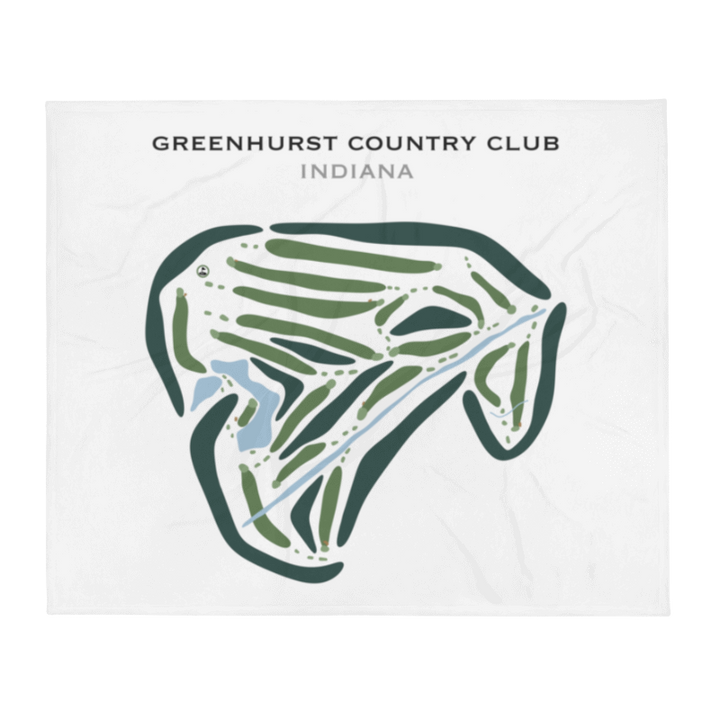 Greenhurst Country Club, Indiana - Printed Golf Courses