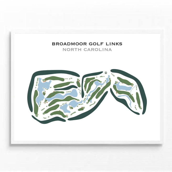 Broadmoor Golf Links, North Carolina - Printed Golf Courses