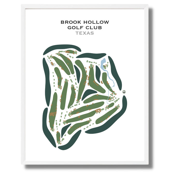Brook Hollow Golf Club, Texas - Printed Golf Courses