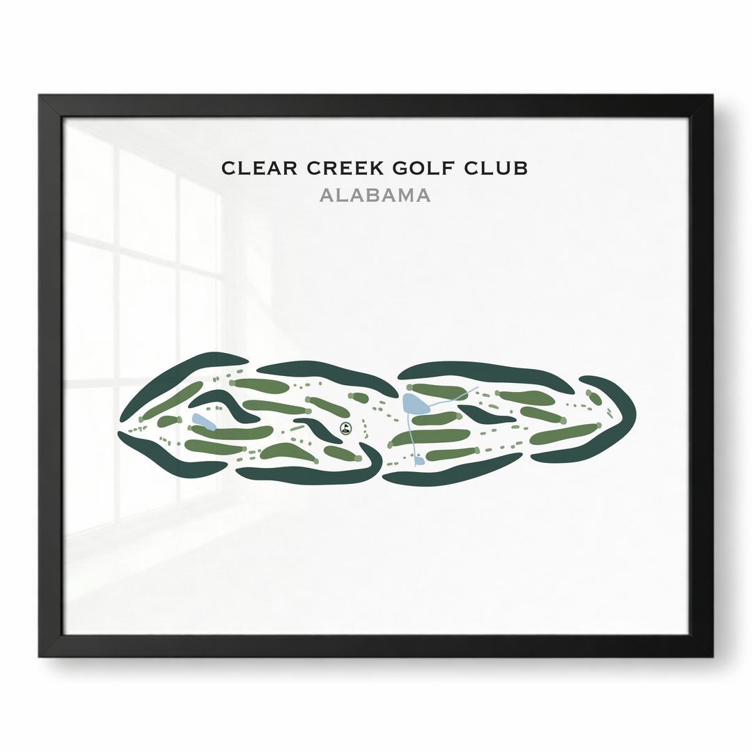 Clear Creek Golf Club, Alabama - Printed Golf Courses