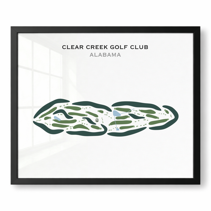 Clear Creek Golf Club, Alabama - Printed Golf Courses