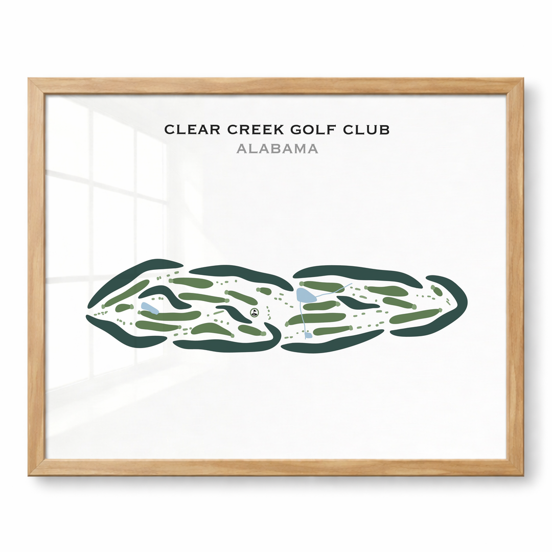 Clear Creek Golf Club, Alabama - Printed Golf Courses