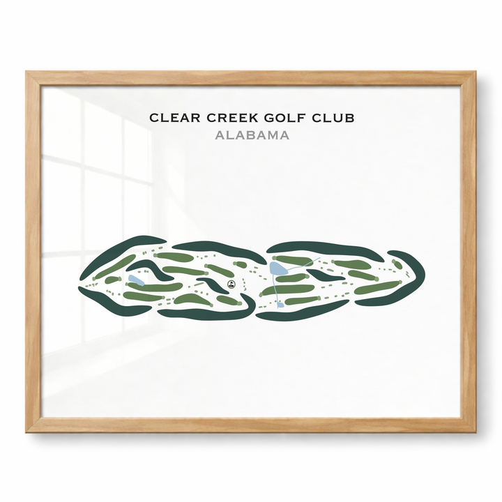 Clear Creek Golf Club, Alabama - Printed Golf Courses