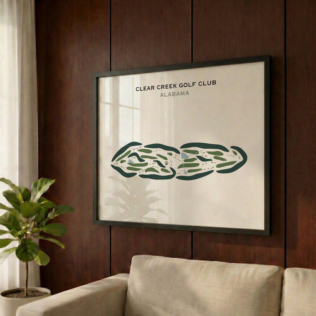 Clear Creek Golf Club, Alabama - Printed Golf Courses
