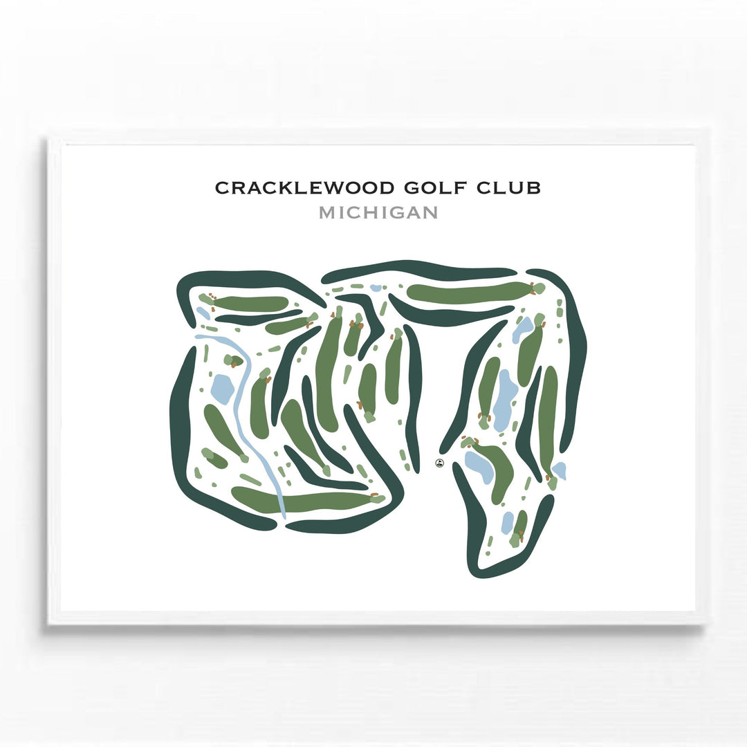 Cracklewood Golf Club, Michigan - Printed Golf Courses