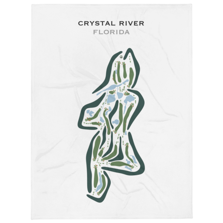 Crystal River, Florida - Printed Golf Courses