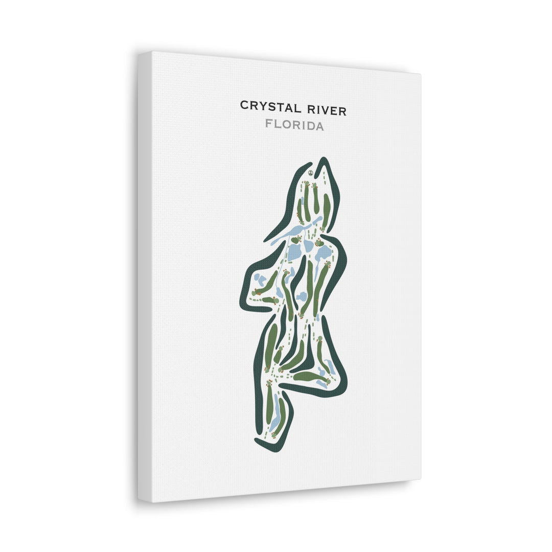 Crystal River, Florida - Printed Golf Courses