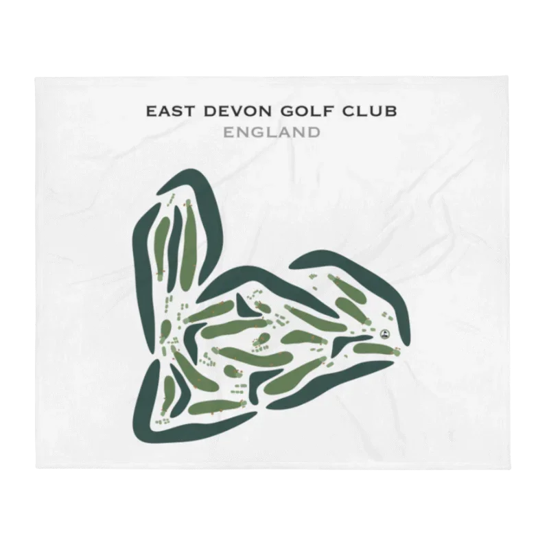 East Devon Golf Club, Budleigh Salterton, England - Printed Golf Courses