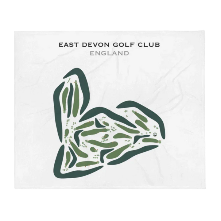 East Devon Golf Club, Budleigh Salterton, England - Printed Golf Courses
