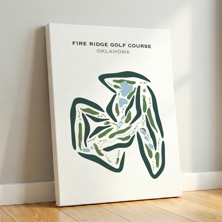 Fire Ridge Golf Course, Oklahoma - Printed Golf Courses
