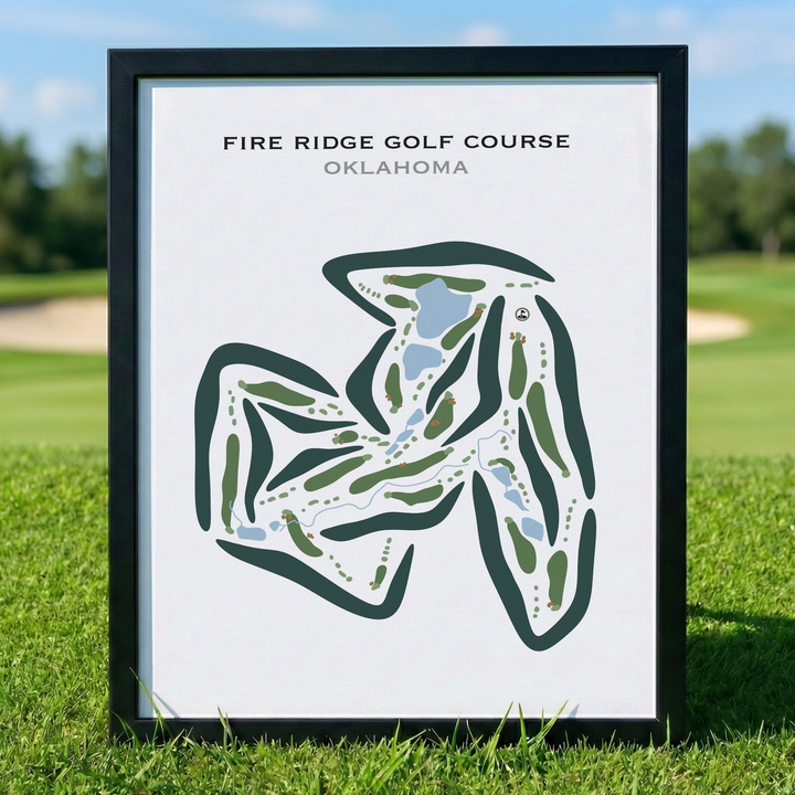 Fire Ridge Golf Course, Oklahoma - Printed Golf Courses