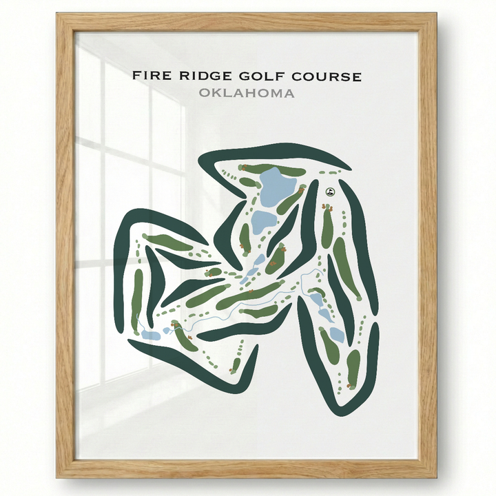 Fire Ridge Golf Course, Oklahoma - Printed Golf Courses