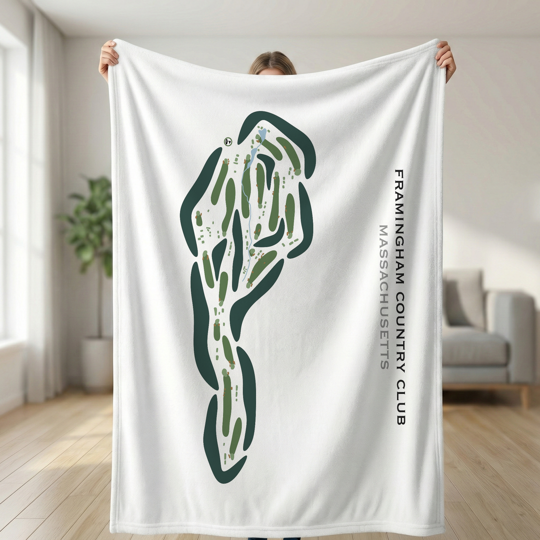 Framingham Country Club, Massachusetts - Printed Golf Courses