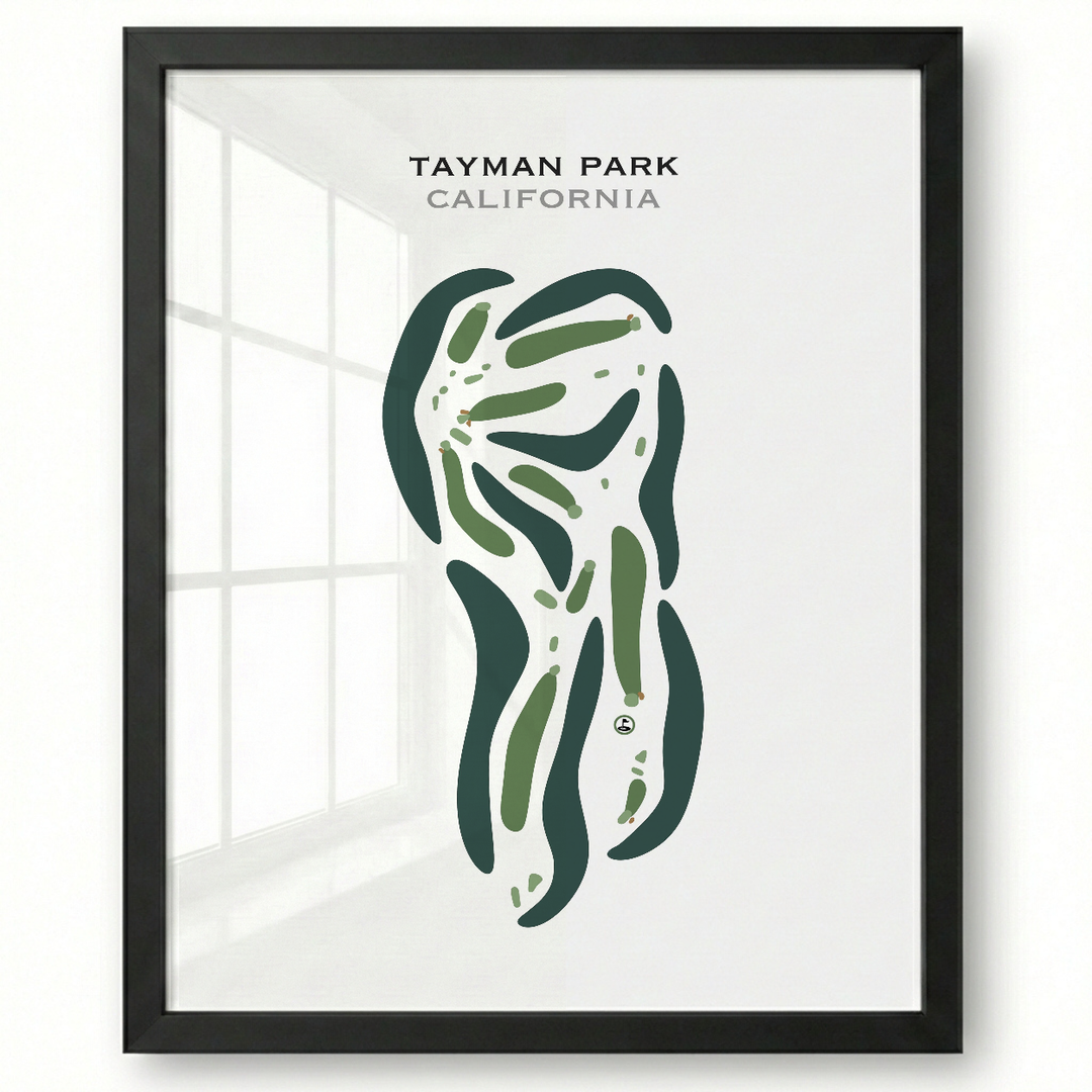 Tayman Park, California - Printed Golf Courses