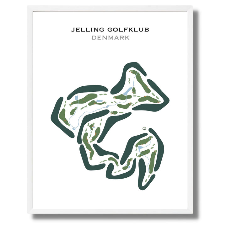 Jelling Golfklub, Denmark - Printed Golf Courses