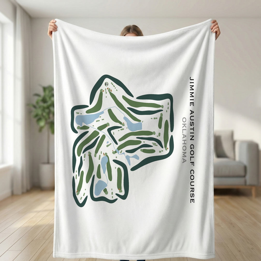 Jimmie Austin Golf Course, Oklahoma - Printed Golf Courses