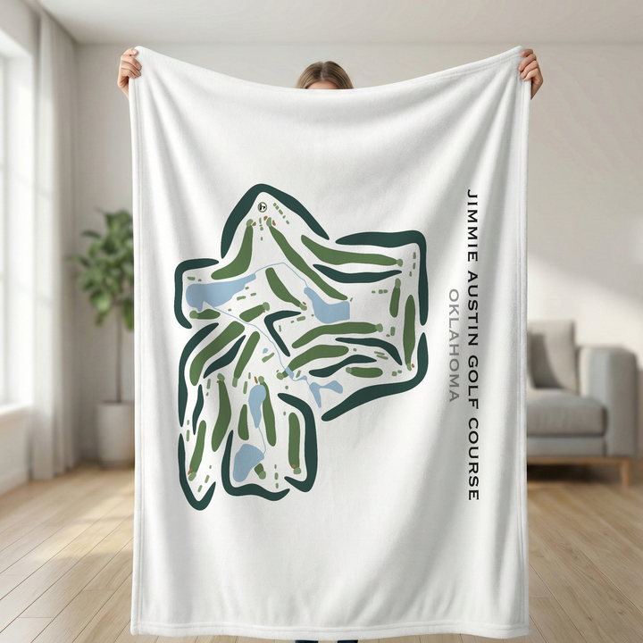 Jimmie Austin Golf Course, Oklahoma - Printed Golf Courses
