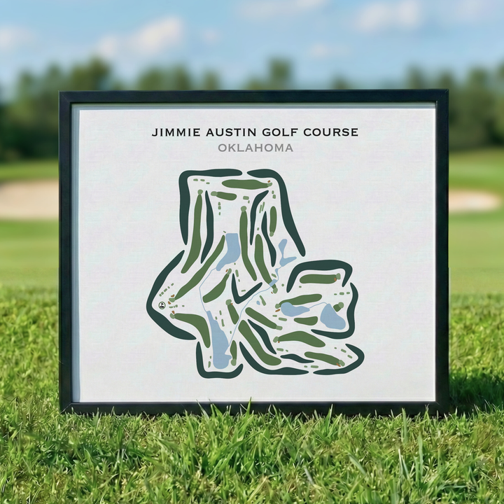 Jimmie Austin Golf Course, Oklahoma - Printed Golf Courses
