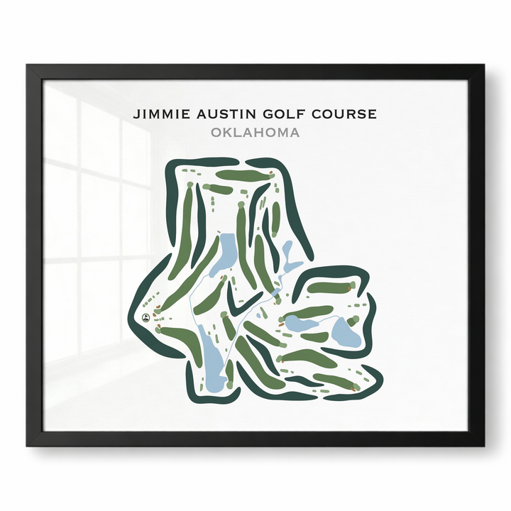 Jimmie Austin Golf Course, Oklahoma - Printed Golf Courses