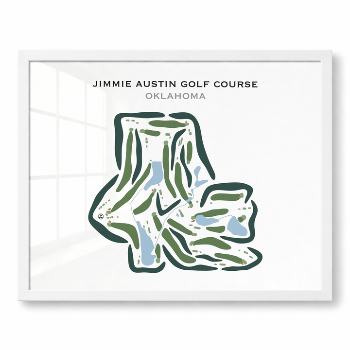 Jimmie Austin Golf Course, Oklahoma - Printed Golf Courses