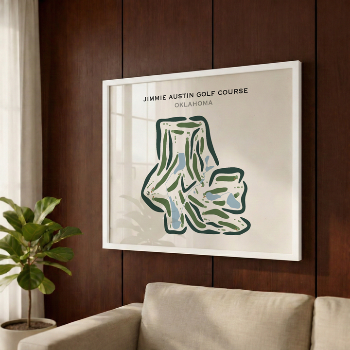 Jimmie Austin Golf Course, Oklahoma - Printed Golf Courses