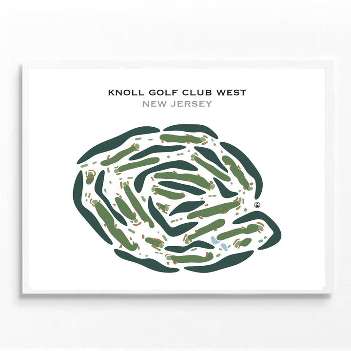 Knoll Golf Club West, New Jersey (Updated Course) - Printed Golf Courses