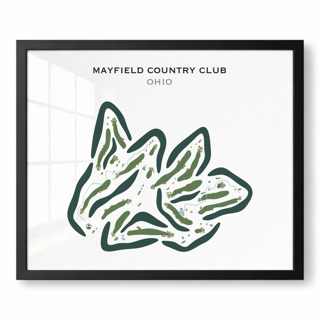 Mayfield Country Club, Ohio - Printed Golf Courses