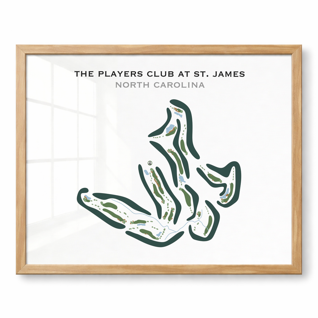 The Players Club at St. James Course, North Carolina - Printed Golf Courses