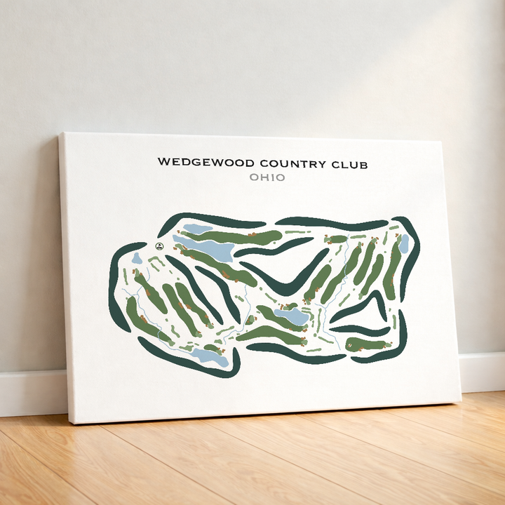 Wedgewood Country Club, Ohio - Printed Golf Courses