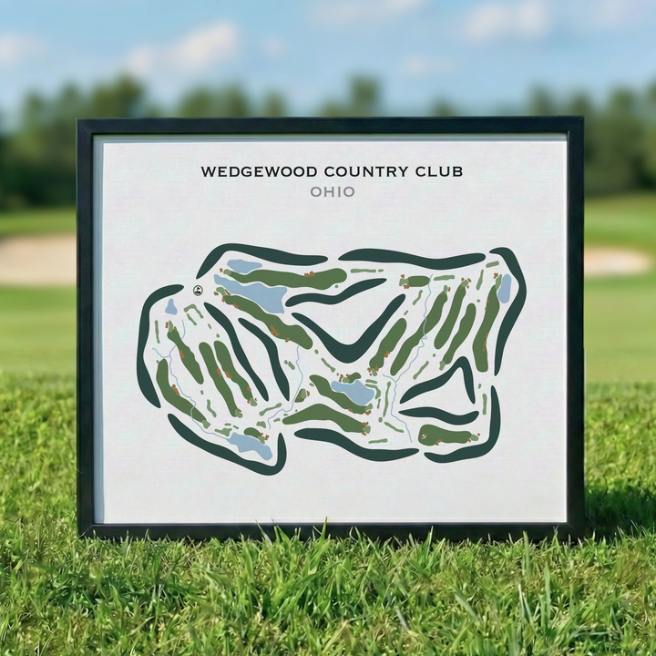 Wedgewood Country Club, Ohio - Printed Golf Courses