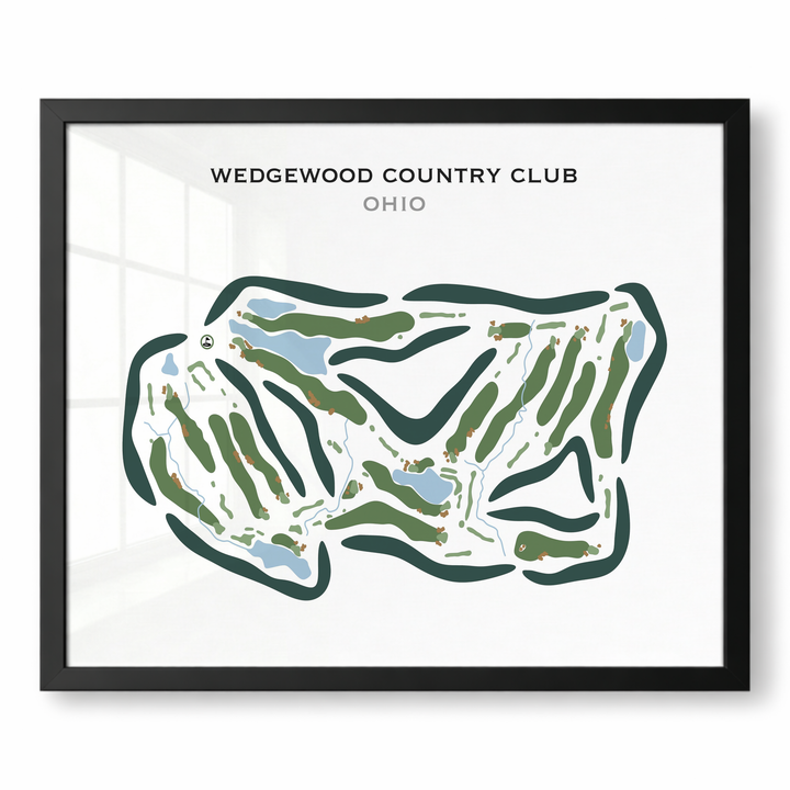 Wedgewood Country Club, Ohio - Printed Golf Courses
