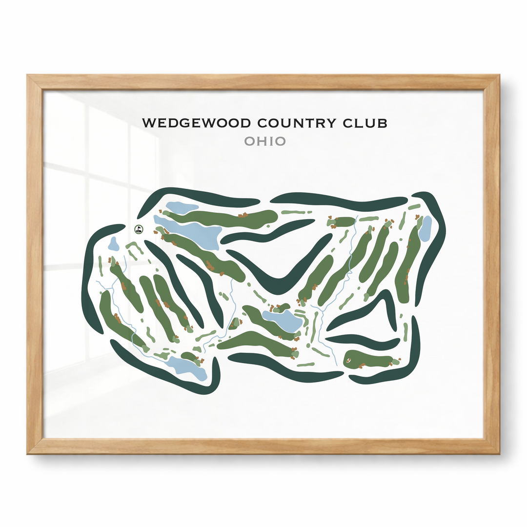 Wedgewood Country Club, Ohio - Printed Golf Courses
