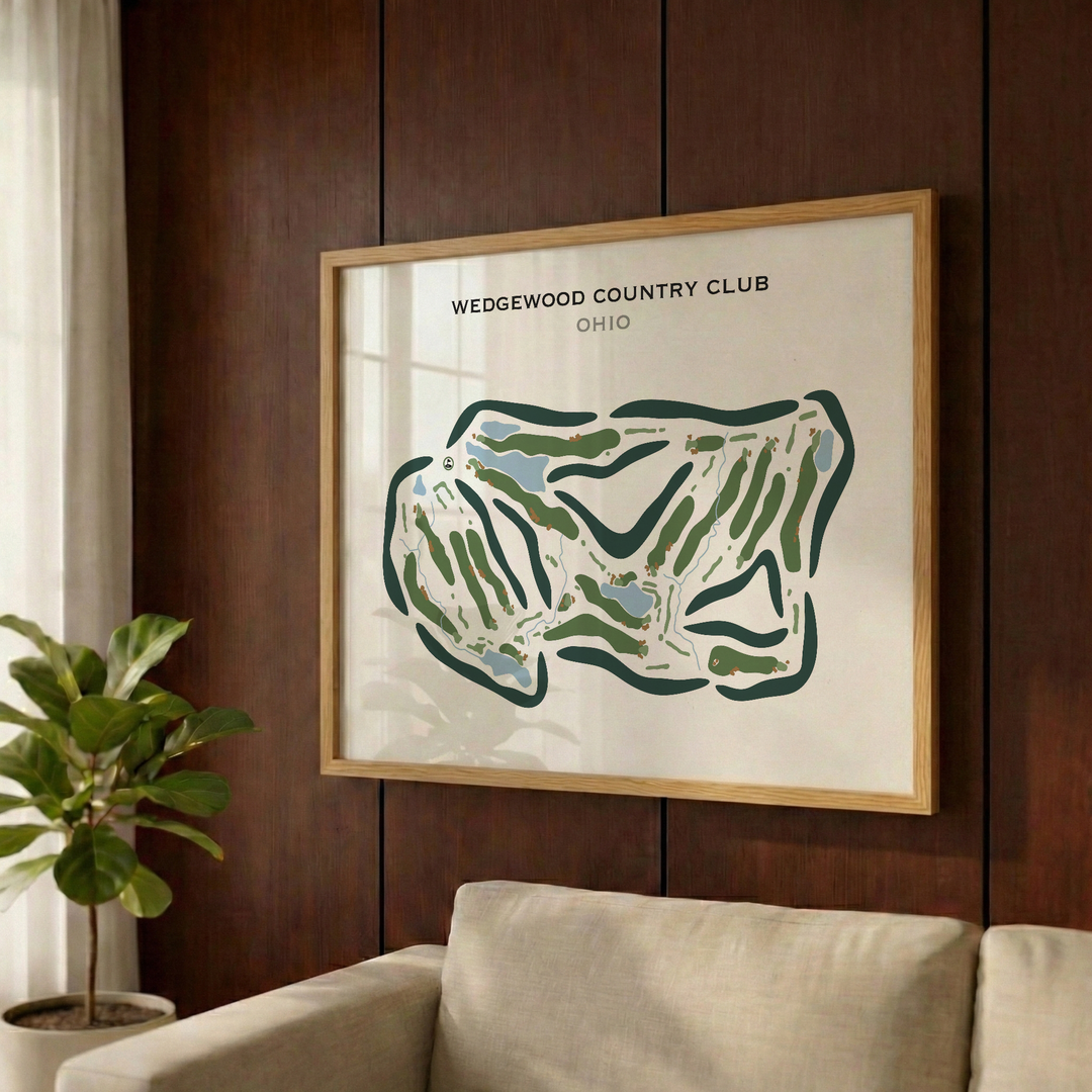 Wedgewood Country Club, Ohio - Printed Golf Courses