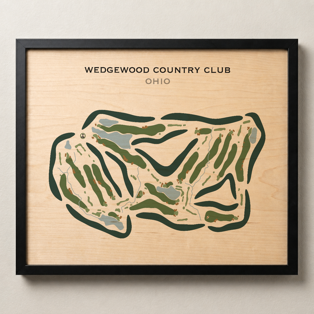 Wedgewood Country Club, Ohio - Printed Golf Courses
