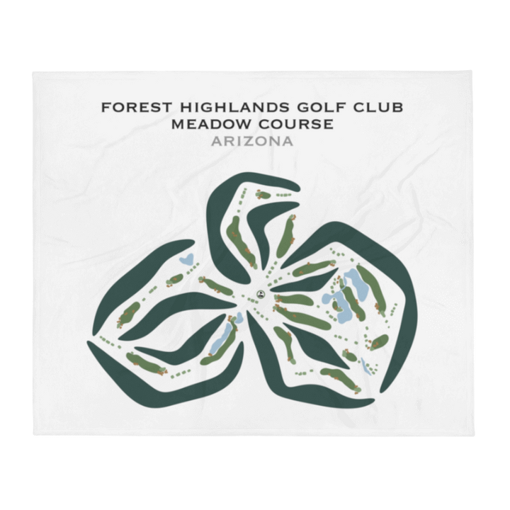 Forest Highlands Golf Club - Meadow Course, Arizona - Printed Golf Courses