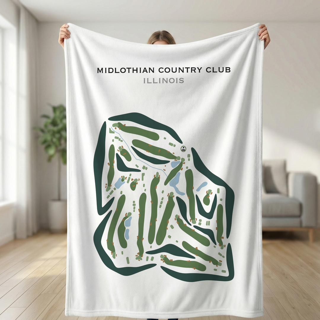 Midlothian Country Club, Illinois - Printed Golf Courses