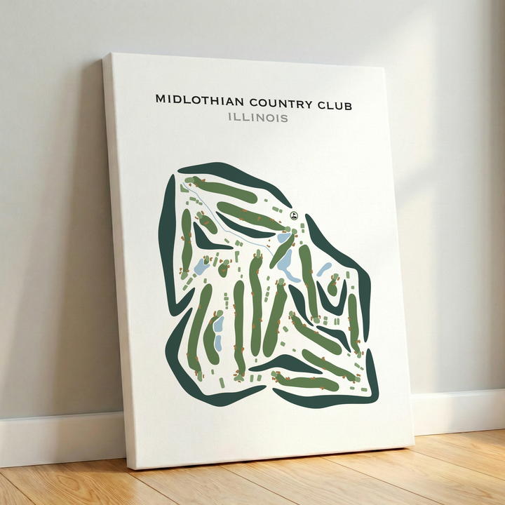Midlothian Country Club, Illinois - Printed Golf Courses