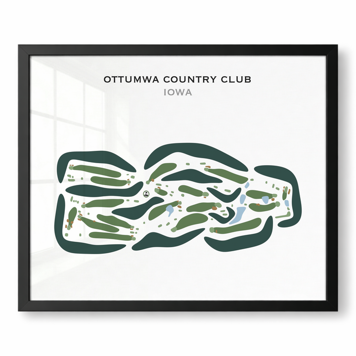 Ottumwa Country Club, Iowa - Printed Golf Courses
