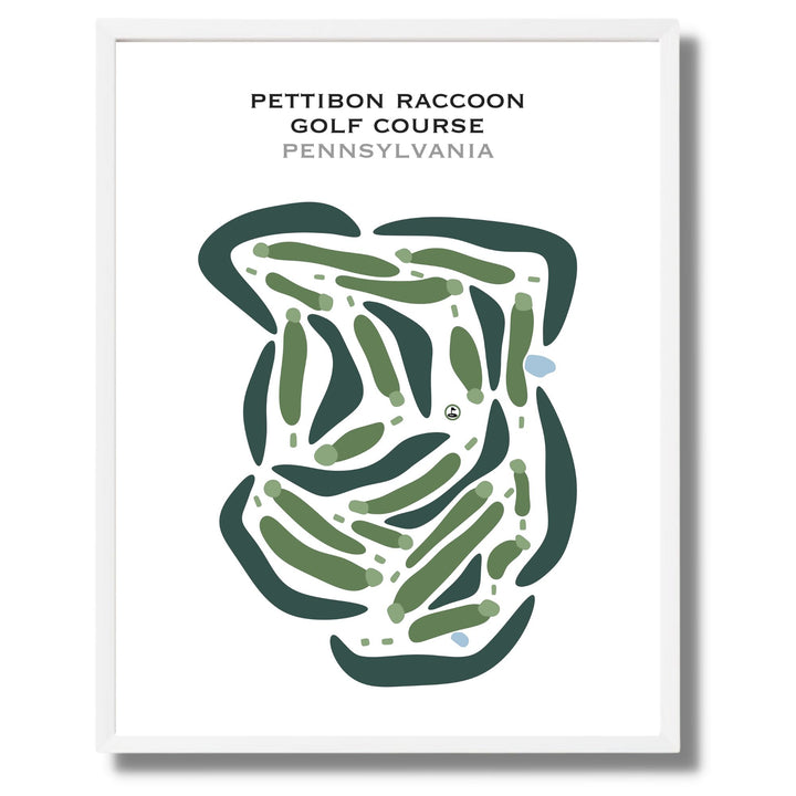 Pettibon Raccoon Golf Course, Pennsylvania - Printed Golf Courses