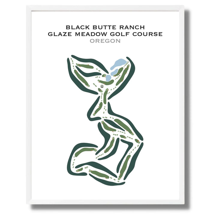 Black Butte Ranch - Glaze Meadow Golf Course, Oregon - Printed Golf Courses