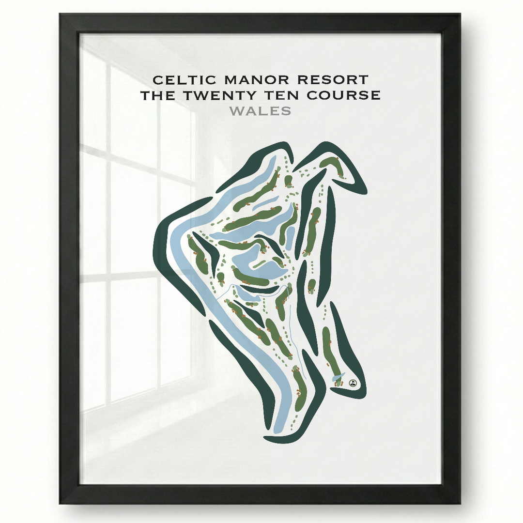 The Celtic Manor Resort - The Twenty Ten Course, Wales - Printed Golf Courses