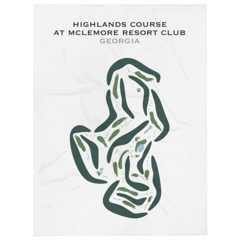 Highlands Course at McLemore Resort Club, Georgia - Printed Golf Courses
