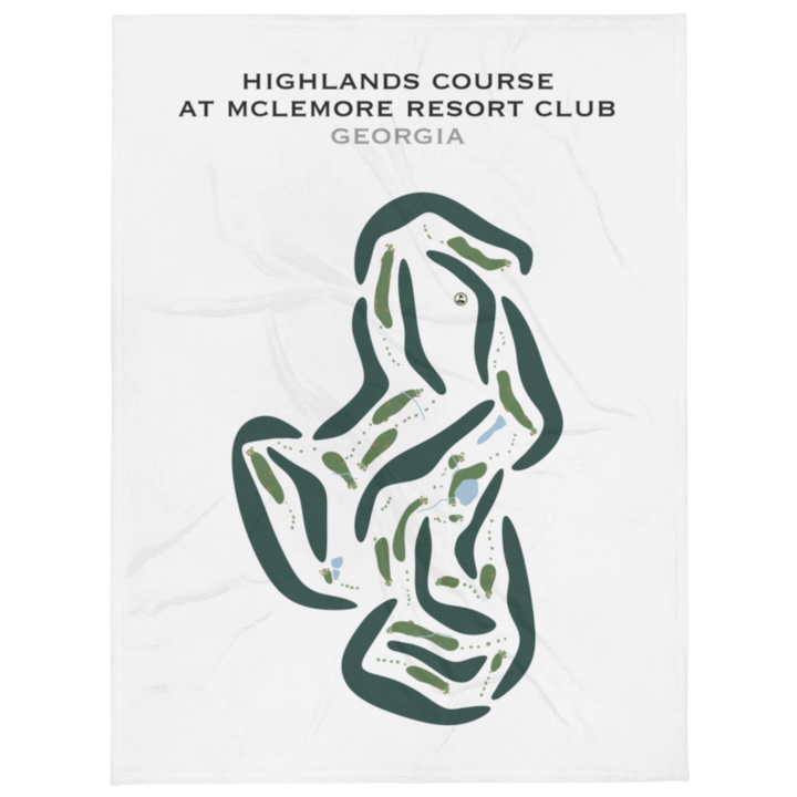Highlands Course at McLemore Resort Club, Georgia - Printed Golf Courses