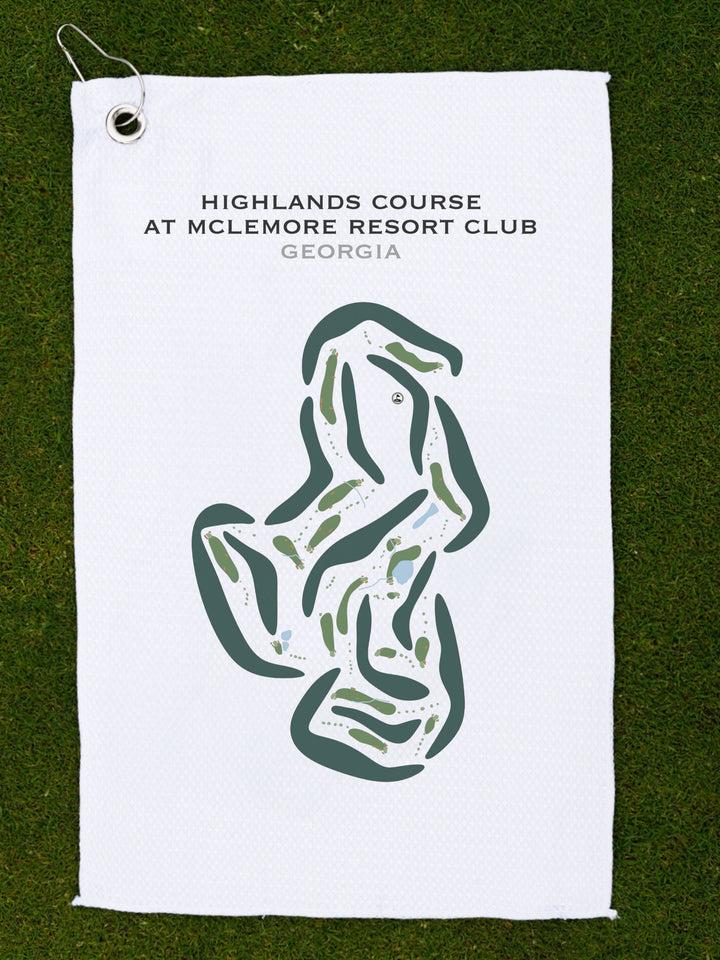 Highlands Course at McLemore Resort Club, Georgia - Printed Golf Courses