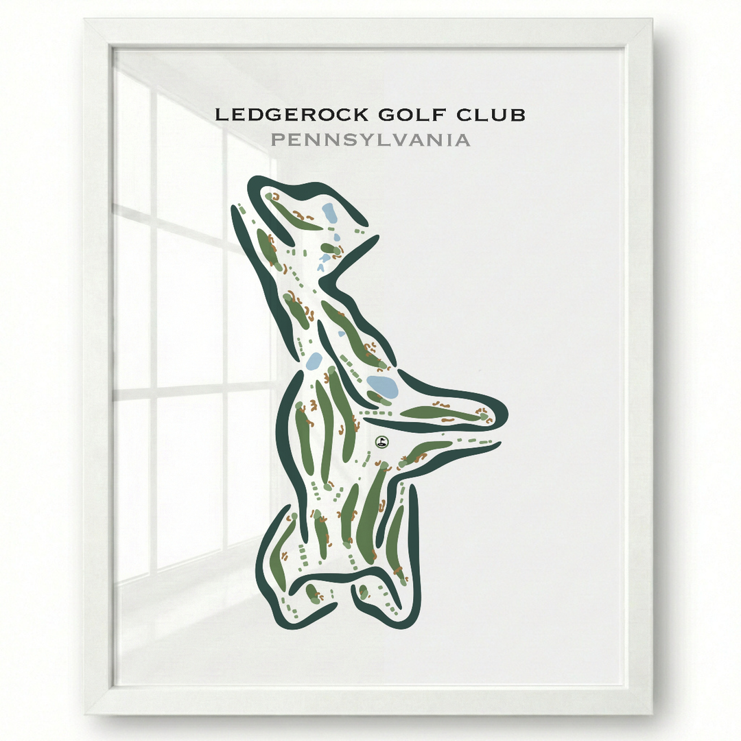 LedgeRock Golf Club, Pennsylvania - Printed Golf Courses