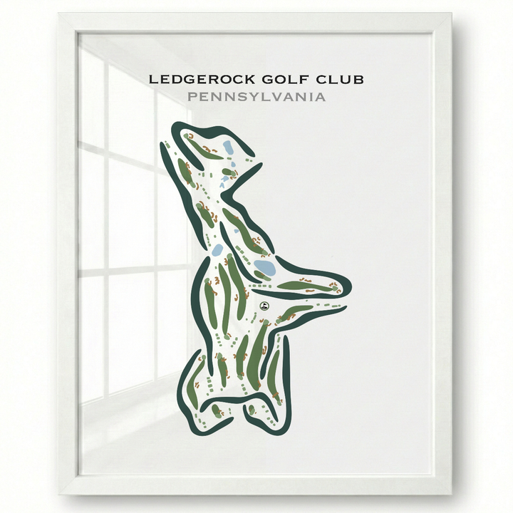 LedgeRock Golf Club, Pennsylvania - Printed Golf Courses