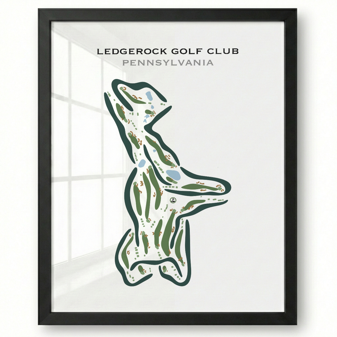 LedgeRock Golf Club, Pennsylvania - Printed Golf Courses