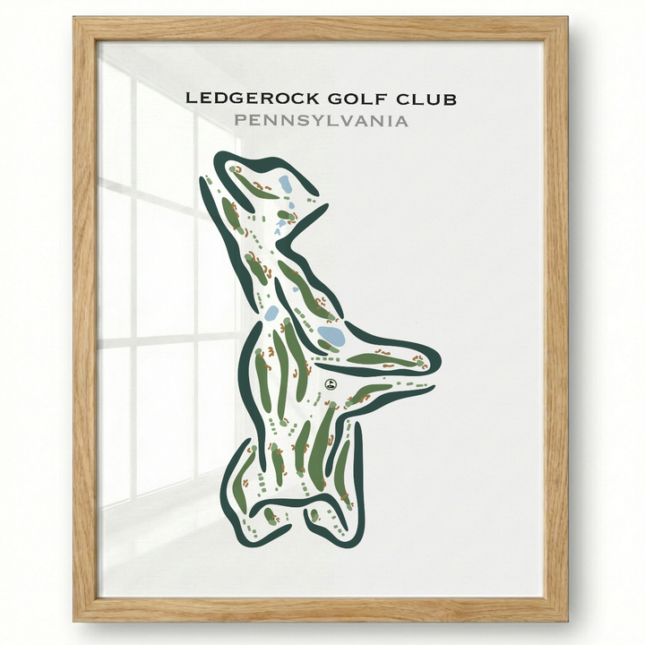 LedgeRock Golf Club, Pennsylvania - Printed Golf Courses