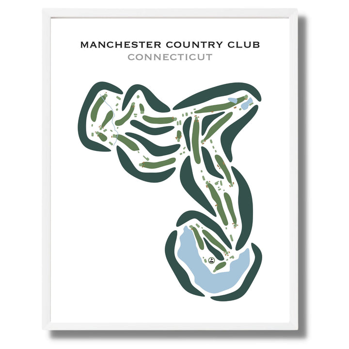 Manchester Country Club, Connecticut (Portrait) - Printed Golf Courses