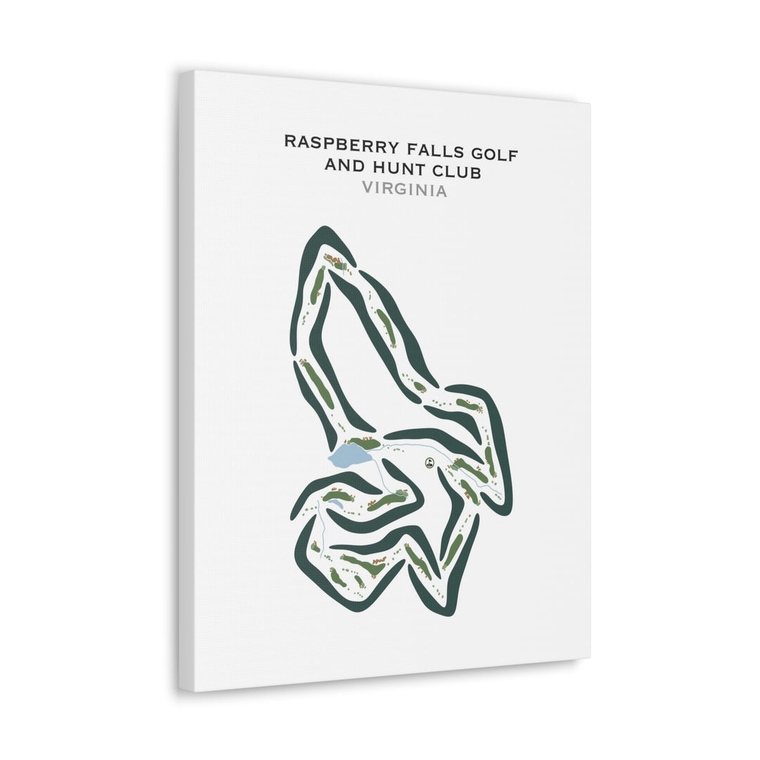 Raspberry Falls Golf & Hunt Club, Virginia - Printed Golf Courses